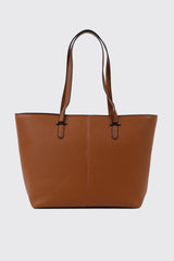 Pebbled Faux Leather Tote