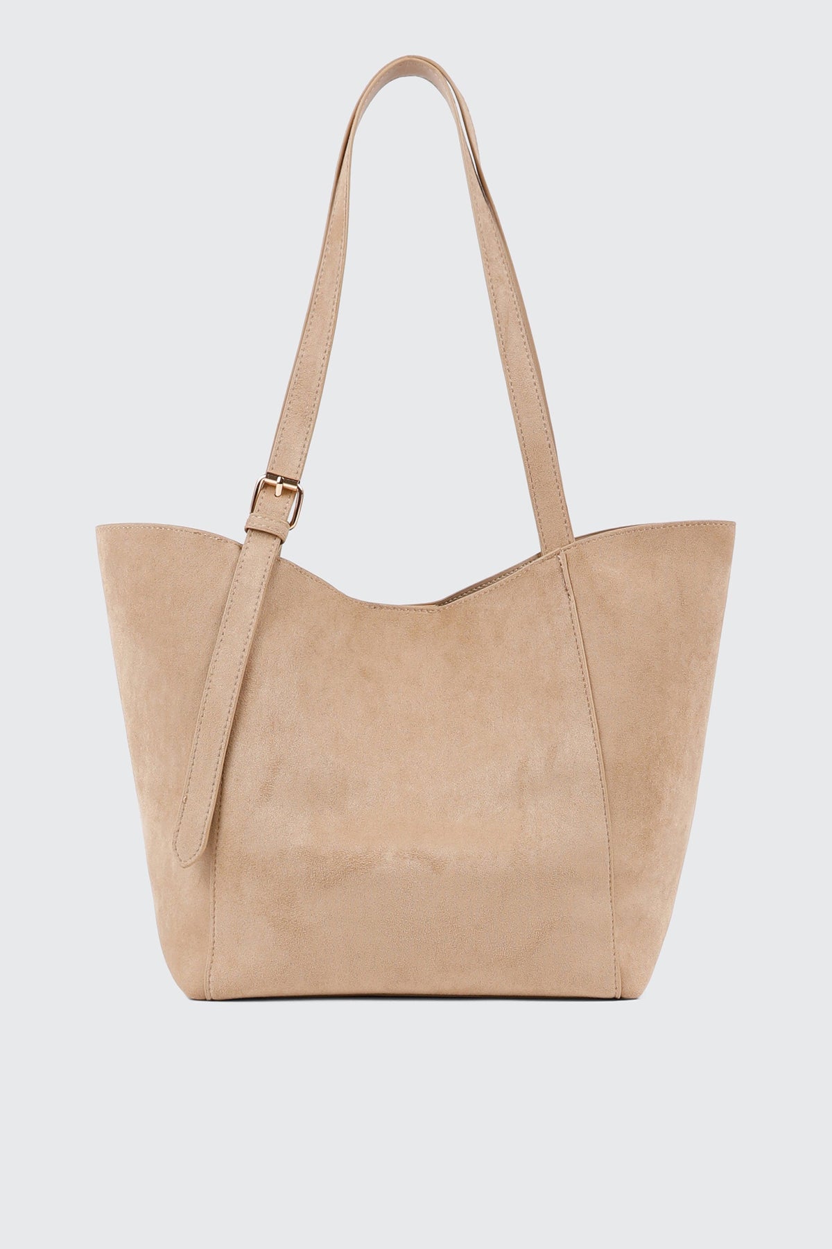 Faux Suede Tote