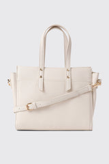 Pebbled Faux Leather Small Tote