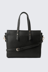 Pebbled Faux Leather Small Tote