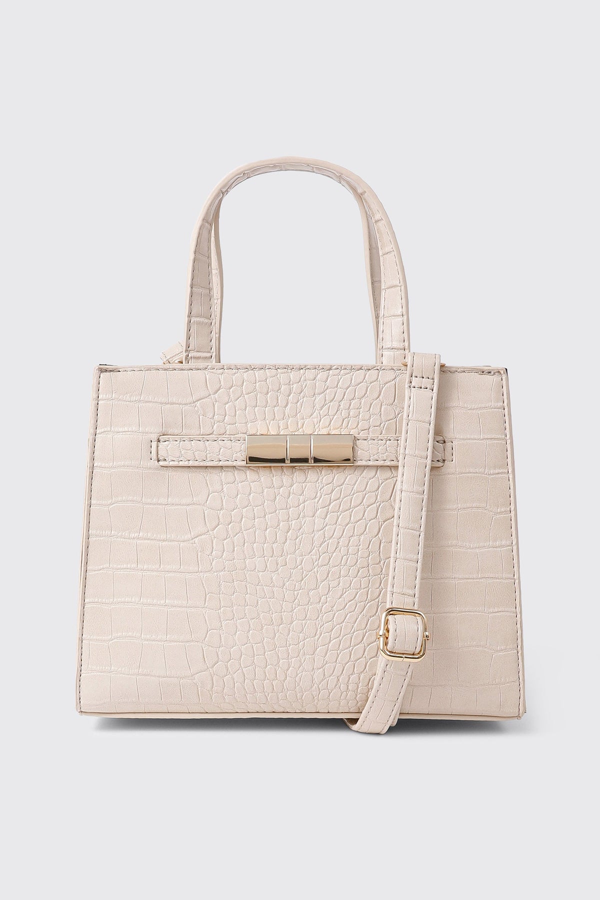 Croc Embossed Small Tote