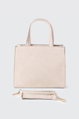 Croc Embossed Small Tote