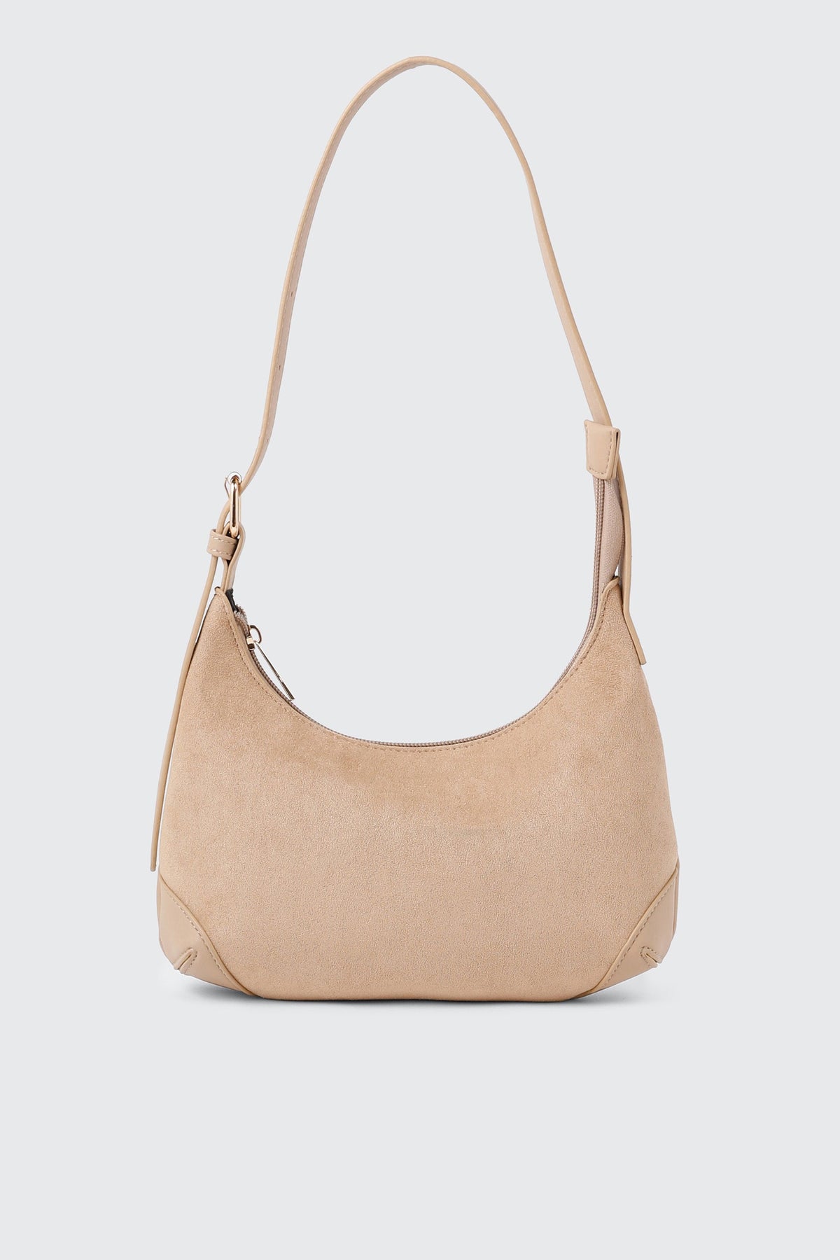Faux Suede Shoulder Bag