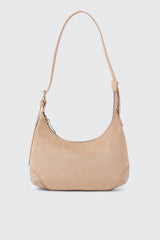 Faux Suede Shoulder Bag
