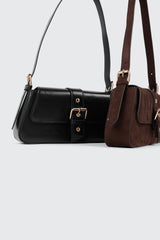 Faux Leather Shoulder Bag